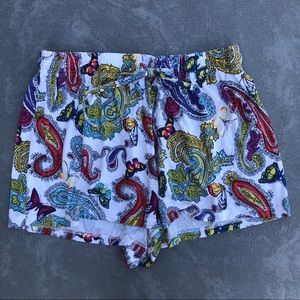 Butterfly Paisley PJ shorts